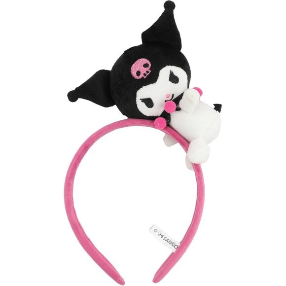 Kuromi Pink Headband Plush Charm Character Unisex Accessory main image 3